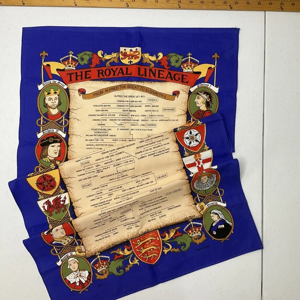 Queen Elizabeth‎ Royal Lineage England Ulster Banner Britain  30x19
